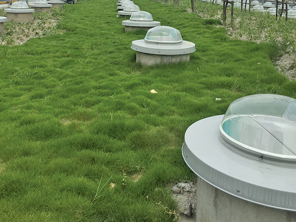 隧道外的索樂圖導光管設備